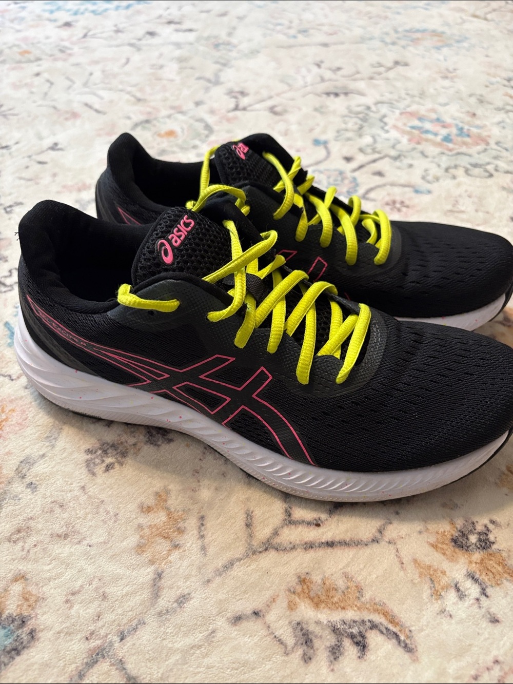ASICS Women's Gel-Excite 8 Black Sneakers Trainers Running Shoes Z3918 Size 10.